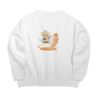 Chatoranのぶんぶん はっちーくま Big Crew Neck Sweatshirt