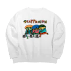 森のkumataroのオカッパニオン 耕せきゅうり Big Crew Neck Sweatshirt