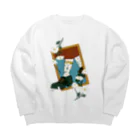 ハルイロ雑貨店　suzuri支店のamulet -shoes- Big Crew Neck Sweatshirt