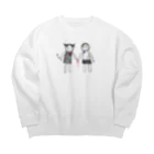 PULL OUTのずっと一緒 Big Crew Neck Sweatshirt