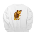 ちゃこぺん（SUZURI店）のセスジキノボリカンガルー Big Crew Neck Sweatshirt