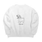 こし庵の夢はでっかく Big Crew Neck Sweatshirt