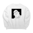 波動のどうしようもない感情おじさん Big Crew Neck Sweatshirt