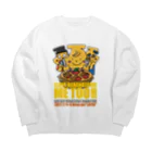 ばななたろうのI LOVE BANANATARO! ME TOO!! Big Crew Neck Sweatshirt