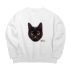 猫カフェ ぶぅたんグッズショップの絵文字ベルちゃん Big Crew Neck Sweatshirt