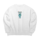 ＋Whimsyの着ぐるみねこ Big Crew Neck Sweatshirt