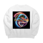 Aimurist のD’gaia revolution 変容 Big Crew Neck Sweatshirt