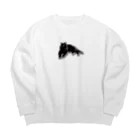 れなしやのムキムキに見える黒猫ちゃん🖤 Big Crew Neck Sweatshirt