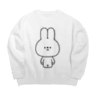 こつｗのおみせの量産うさぎ ノーマル Big Crew Neck Sweatshirt