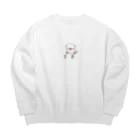 日の大和のぺーすけ のんびり Big Crew Neck Sweatshirt