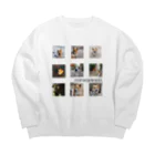 ゆりのころちゃんかわいい Big Crew Neck Sweatshirt