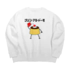 ヘンテコデザイン専門店　SYUNLABOのプリン・アラ・ドーモ　デコレーションver. Big Crew Neck Sweatshirt