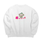 ichiko2022の発見くんの大きな発見！目を丸くする！ Big Crew Neck Sweatshirt