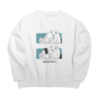 shikiharuのオフィスイエティ Big Crew Neck Sweatshirt