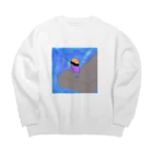 bababa-no-banのte-bo-zuri Big Crew Neck Sweatshirt