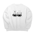 穂の湯のぬくぬくだるまさん Big Crew Neck Sweatshirt