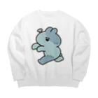 ナポリのSUZURIのゾンビうさちゃん Big Crew Neck Sweatshirt