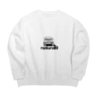 絵を描くのが好きな車好きのlandcruiser80 Big Crew Neck Sweatshirt