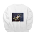 たこむんLABO.のFlower bouquet Big Crew Neck Sweatshirt