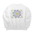 チョビのSpringflower 2 Big Crew Neck Sweatshirt