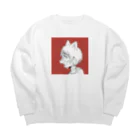 メルヘンのにゃーん Big Crew Neck Sweatshirt