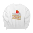 タカハシ商店のいちごのショートケーキ Big Crew Neck Sweatshirt