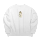 ＋Whimsyの俳句ねこ Big Crew Neck Sweatshirt