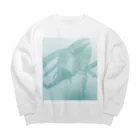 LeafCreateのグラントシロカブトな模様　 Big Crew Neck Sweatshirt