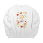 まめのき。の朝ごパン食べよ！ Big Crew Neck Sweatshirt