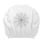 武者小路夕桐の蜘蛛の巣 Big Crew Neck Sweatshirt