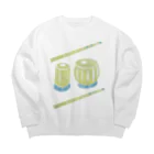 Ruchiのバーンスリーとタブラー【 楽器コラボシリーズ 】 Big Crew Neck Sweatshirt