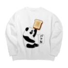 LalaHangeulの「パンだ」とつぶやく子パンダ Big Crew Neck Sweatshirt