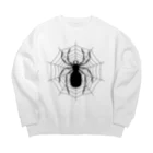 武者小路夕桐の蜘蛛と巣 Big Crew Neck Sweatshirt