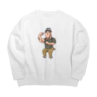 スーツにゃクター　アイテム研究ストアのワニ内さんシリーズ Big Crew Neck Sweatshirt