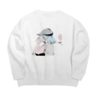 よしゆきのおみせってここですか？のスライム豆腐(横顔) Big Crew Neck Sweatshirt