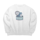 サメ わりとおもいのサメの缶詰 Big Crew Neck Sweatshirt