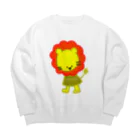 pipro(ぴぷろ)のライオンサン Big Crew Neck Sweatshirt