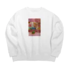 気分すこぶるいいのRabbit Hungry Big Crew Neck Sweatshirt