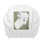 けんしんくんのかくれんぼけんしんくん Big Crew Neck Sweatshirt