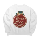 だんごむしのはちゅ雑貨のアメリカンレトロ　イエアメガエル Big Crew Neck Sweatshirt