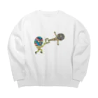 miiinaのMASKの人達　3 Big Crew Neck Sweatshirt