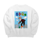 RurimaruのSDGs Big Crew Neck Sweatshirt