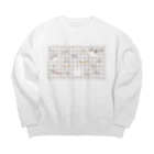 ねこてぃぶのチェック柄 Big Crew Neck Sweatshirt