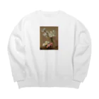 Masterpieceのアンリファンタンラトゥール 　/　バラとユリ　Roses and Lilies 1888 Big Crew Neck Sweatshirt