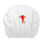 シーズーのお店のかわいい鬼 Big Crew Neck Sweatshirt