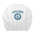 AntaresShishaのAntares University風　単色 Big Crew Neck Sweatshirt