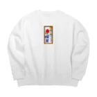 気ままに創作　よろず堂の喫茶案内板 Big Crew Neck Sweatshirt