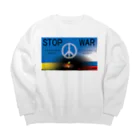 Y.T.S.D.F.Design　自衛隊関連デザインのSTOP WAR Big Crew Neck Sweatshirt