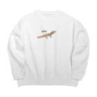 toge_geckoのレオパードゲッコー gecko ビッグシルエットスウェット Big Crew Neck Sweatshirt