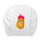 ぴーなすshopのぴーなす（ホワイト） Big Crew Neck Sweatshirt